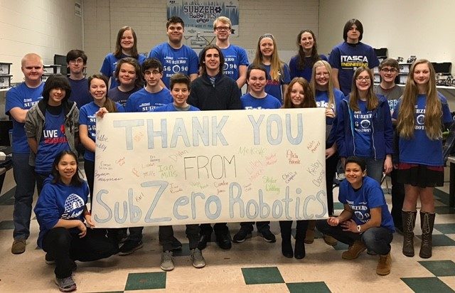 Thank you from the Esko Subzero Robotics Team